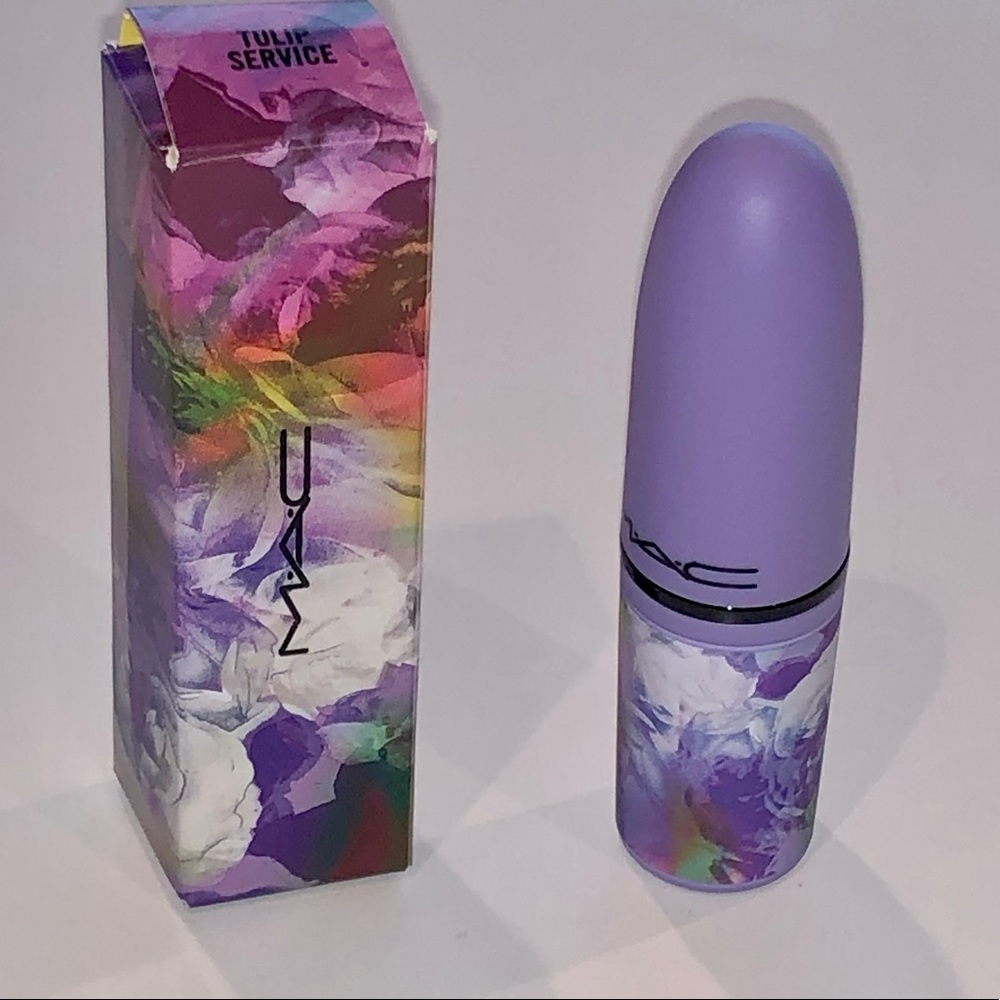 NWT NIB MAC Limited Edition Botanic Panic Matte Lipstick Tulip Service Full Size - Picture 14 of 16